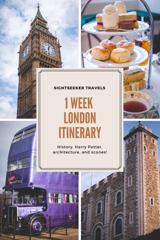 1 Week London Itinerary